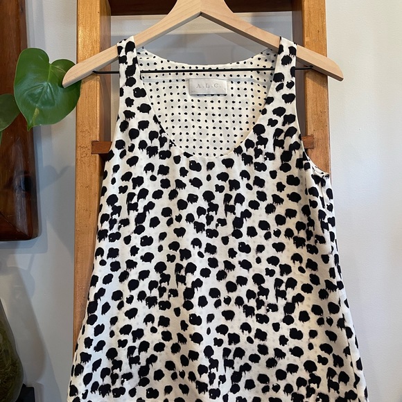 A.L.C. Scoop Neck Dot Print Tank! - Picture 3 of 10